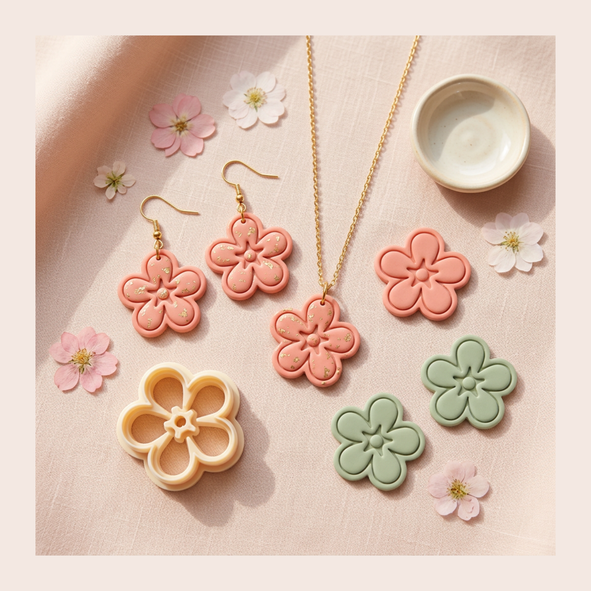 Abstract Flower 2 Polymer Clay Cutter 20-45mm | Jewellery Making | IrisCrafts7