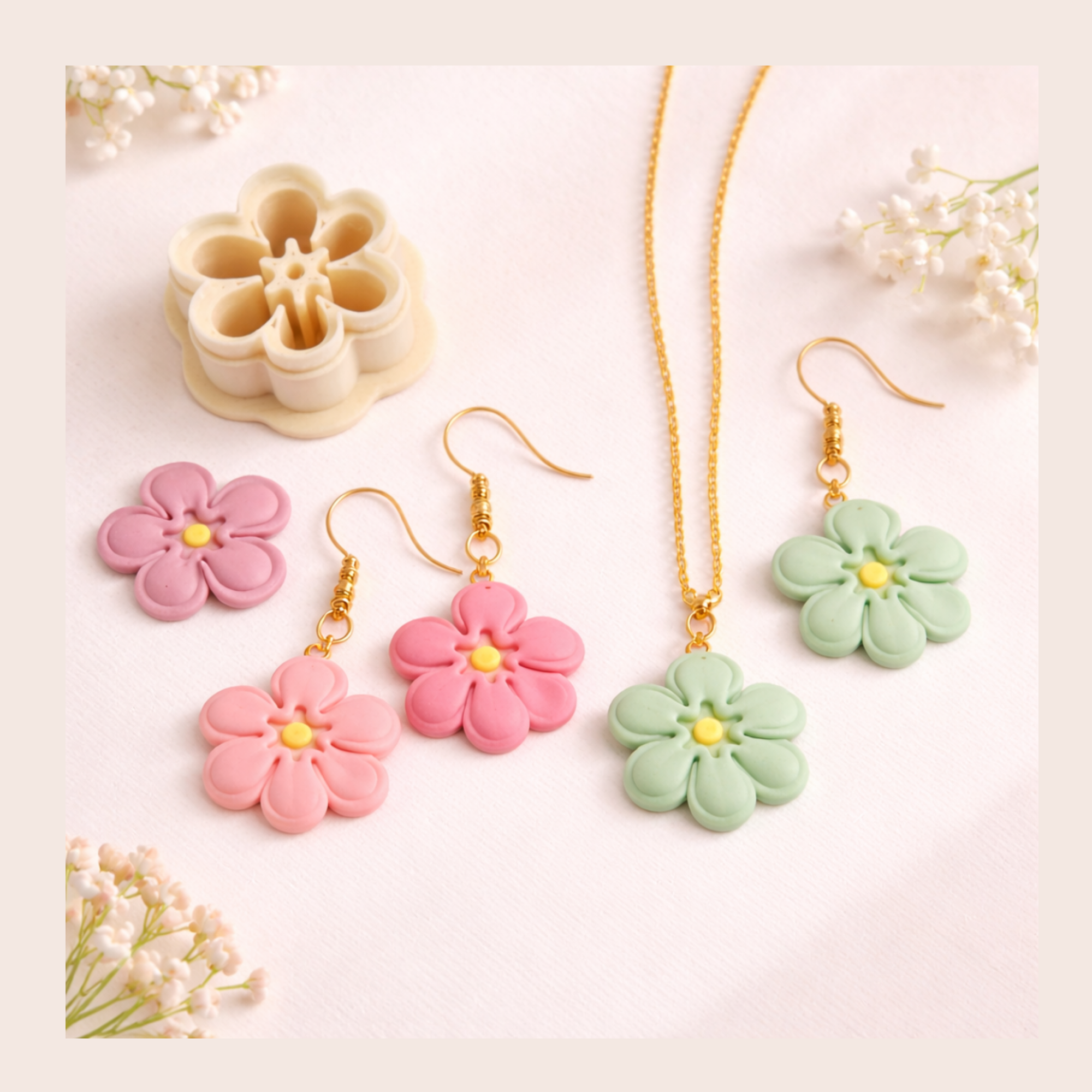 Abstract Flower 2 Polymer Clay Cutter 20-45mm | Jewellery Making | IrisCrafts7