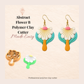Abstract Flower B Polymer Clay Cutter | 25–45mm | Abstract Floral Clay Cutter | Earring Jewellery Making Tool