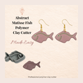 Abstract Matisse Fish Polymer Clay Cutter 30–45mm | Art Inspired Earring Cutter | IrisCrafts7