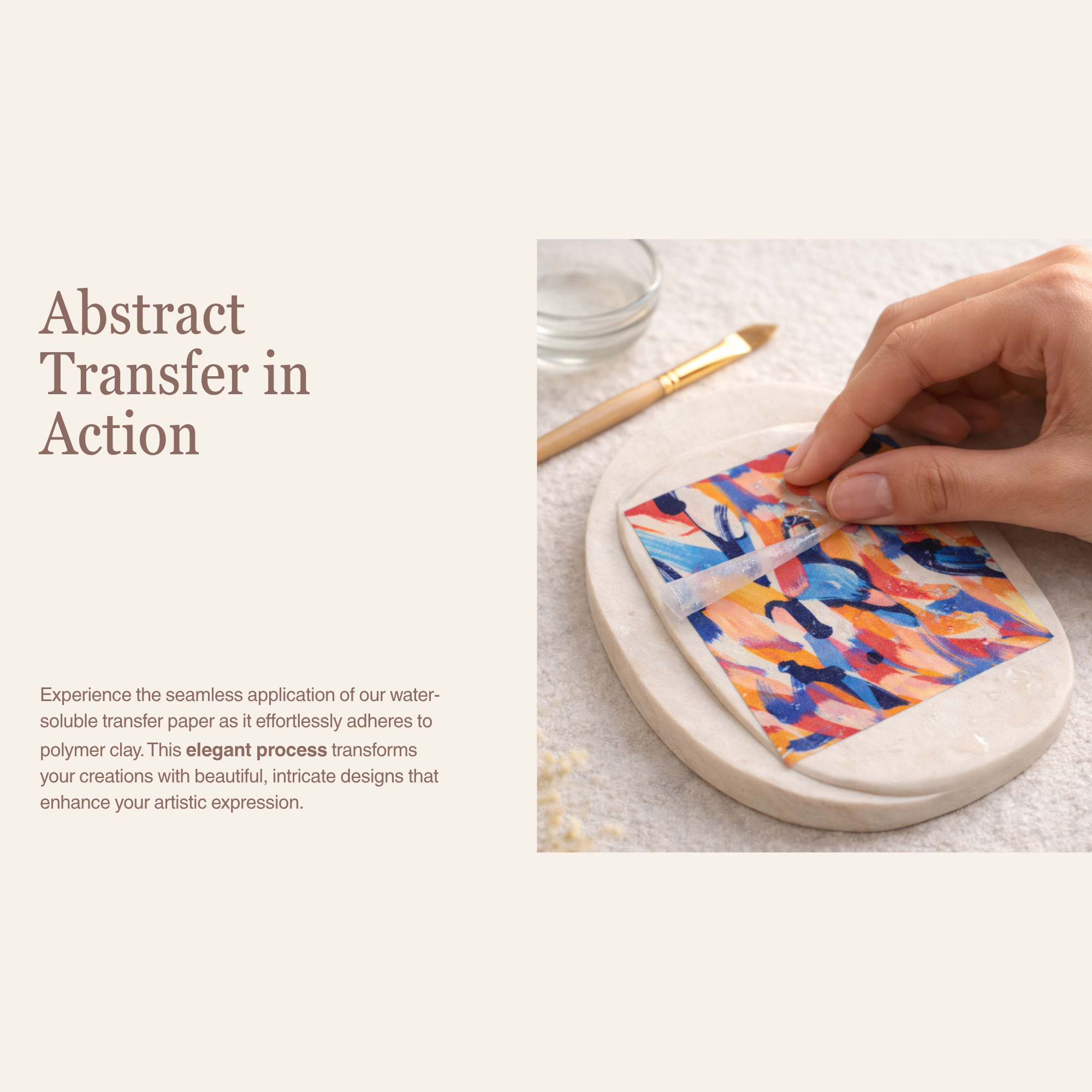 Abstract Water Soluble Transfer Paper | Polymer Clay Earring Print | Modern Design | IrisCrafts7