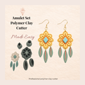 Amulet Set Polymer Clay Cutter | 55–75mm | Amulet Shape Clay Cutter Set | Earring Jewellery Making Tool