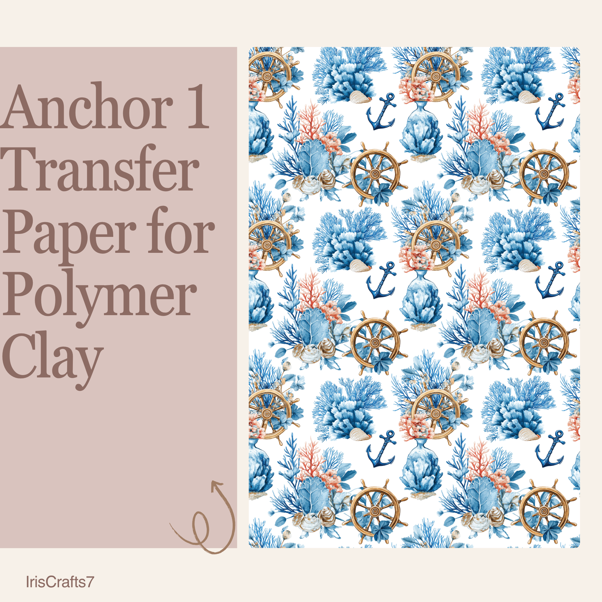 Anchor 1 Transfer Paper for Polymer Clay