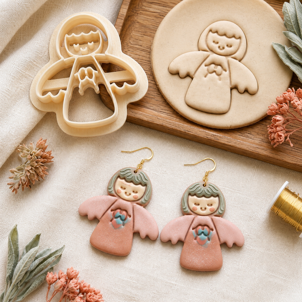 Angel No.5 Polymer Clay Cutter | Cherub Earring Tool