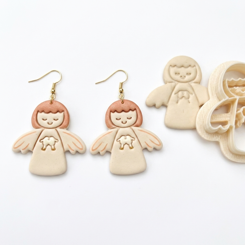 Angel No.5 Polymer Clay Cutter | Cherub Earring Tool