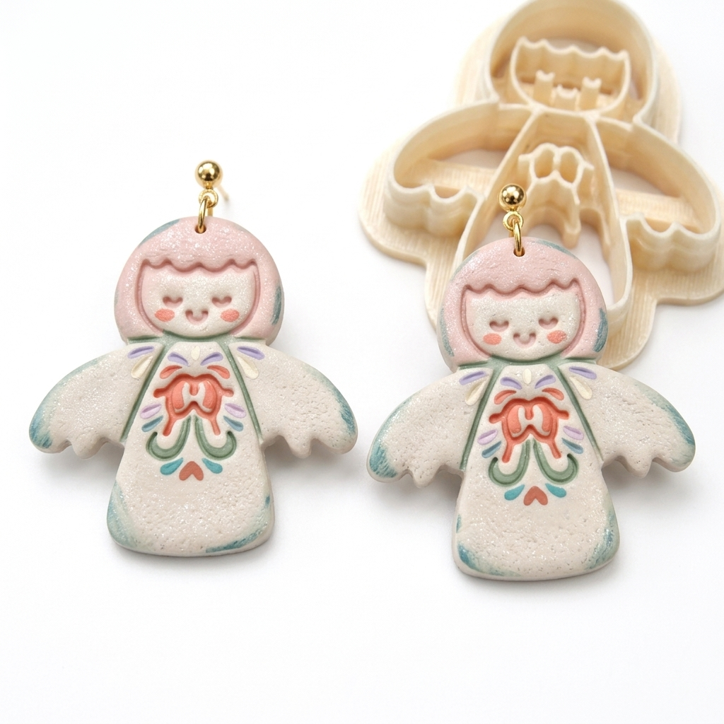Angel No.5 Polymer Clay Cutter | Cherub Earring Tool
