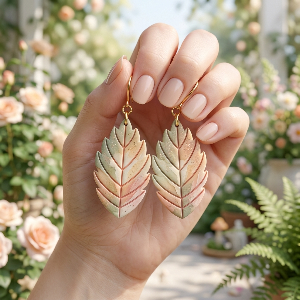 Apple Leaf Polymer Clay Cutter | 25–50mm Autumn Earring Cutter | IrisCrafts7