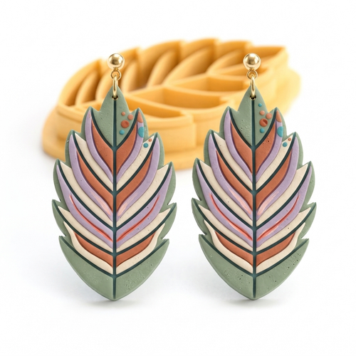 Apple Leaf Polymer Clay Cutter | 25–50mm Autumn Earring Cutter | IrisCrafts7