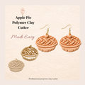 Apple Pie Polymer Clay Cutter | 25–45mm | Apple Pie Shape Clay Cutter | Earring Jewellery Making Tool