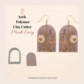 Arch Polymer Clay Cutter 25–50mm | Architectural Earring Cutter | IrisCrafts7