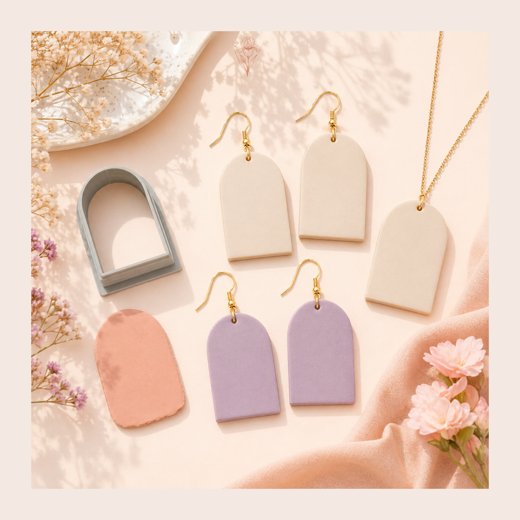 Arch Polymer Clay Cutter 25–50mm | Architectural Earring Cutter | IrisCrafts7