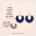 Arched Crescent Frame Polymer Clay Cutter 30-50mm | Boho Jewellery | IrisCrafts7