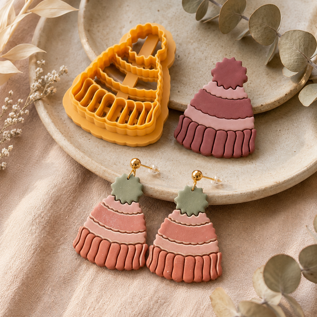 Autumn Hat Polymer Clay Cutter | 25–45mm Fall Earring Cutter | IrisCrafts7