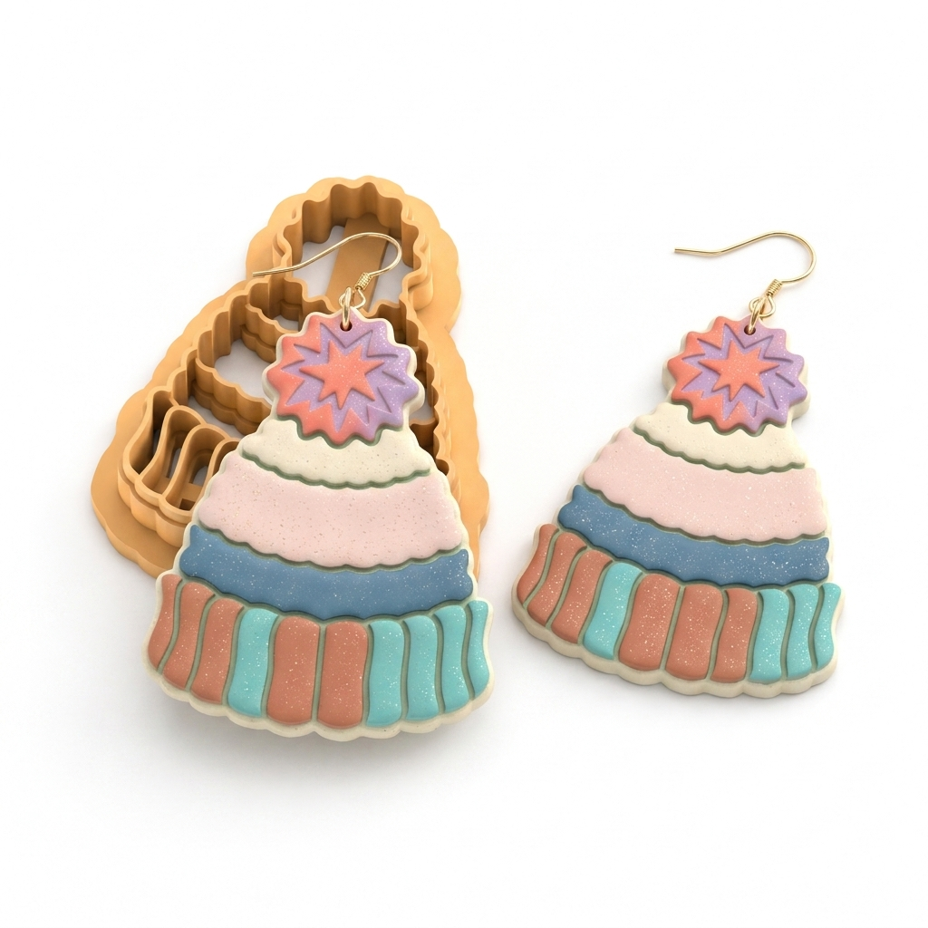 Autumn Hat Polymer Clay Cutter | 25–45mm Fall Earring Cutter | IrisCrafts7