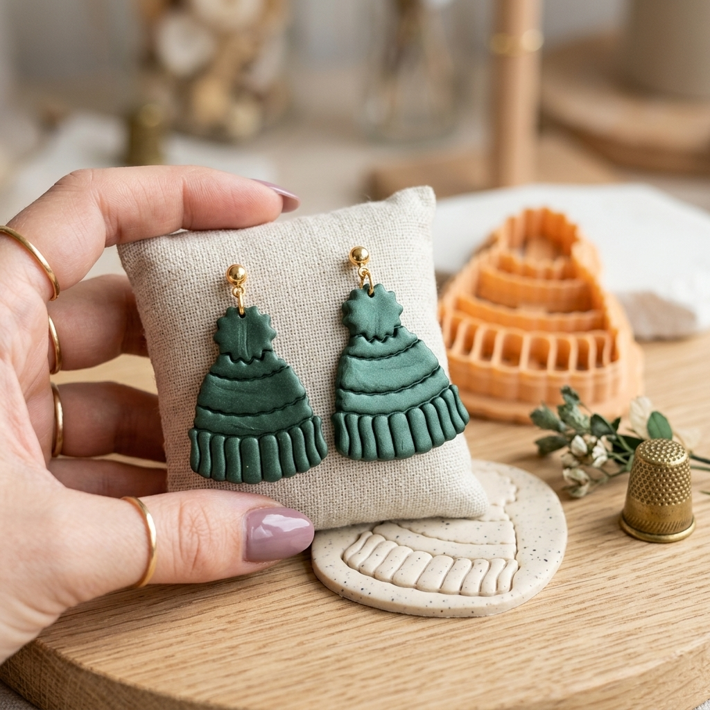 Autumn Hat Polymer Clay Cutter | 25–45mm Fall Earring Cutter | IrisCrafts7