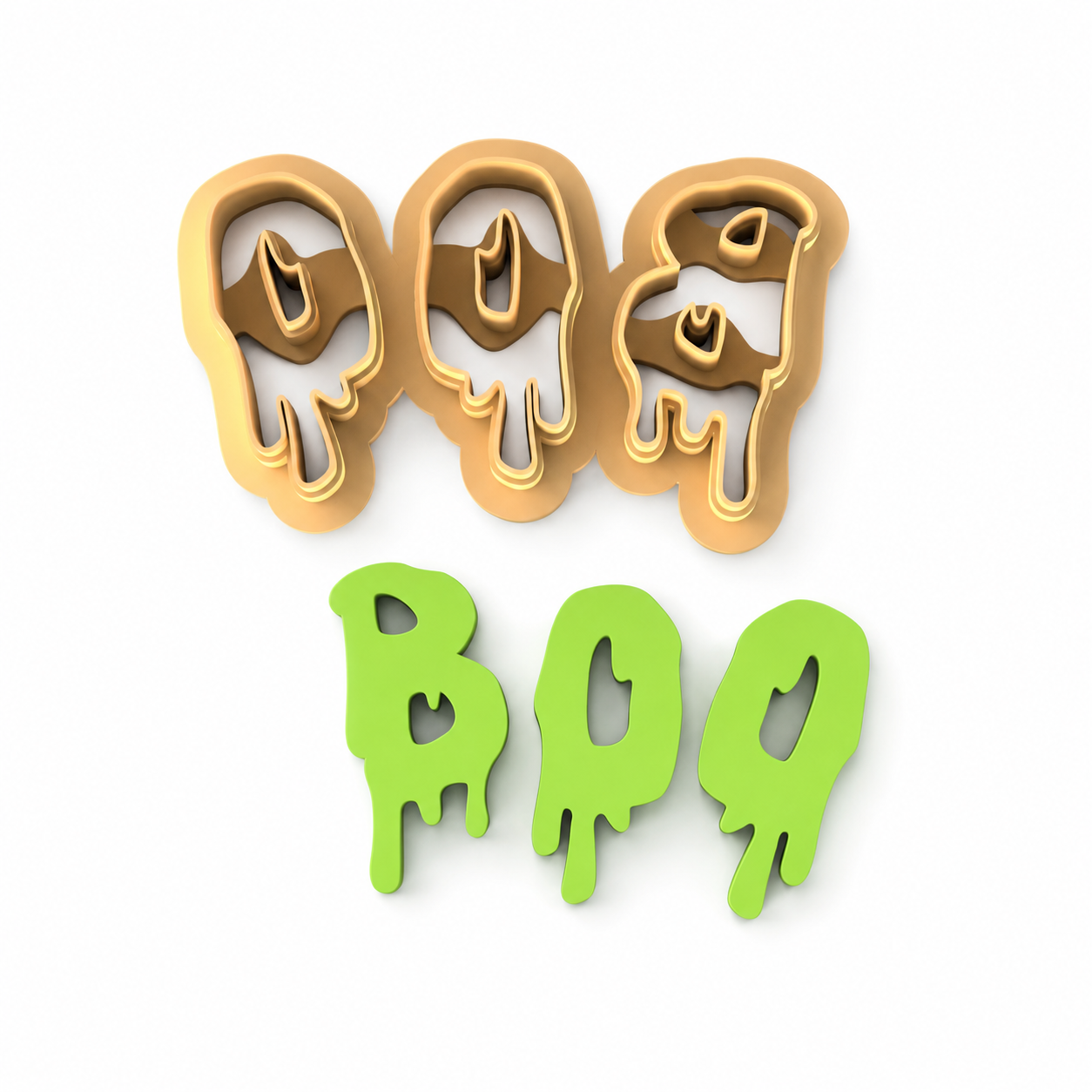 BOO Polymer Clay Cutter | Halloween Word Earring Tool
