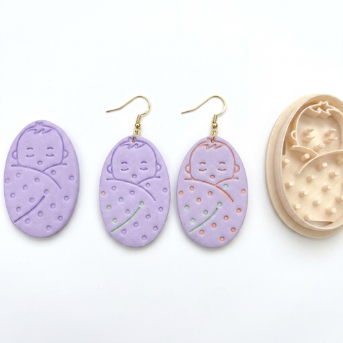 Baby Polymer Clay Cutter | Cute Baby Earring Tool