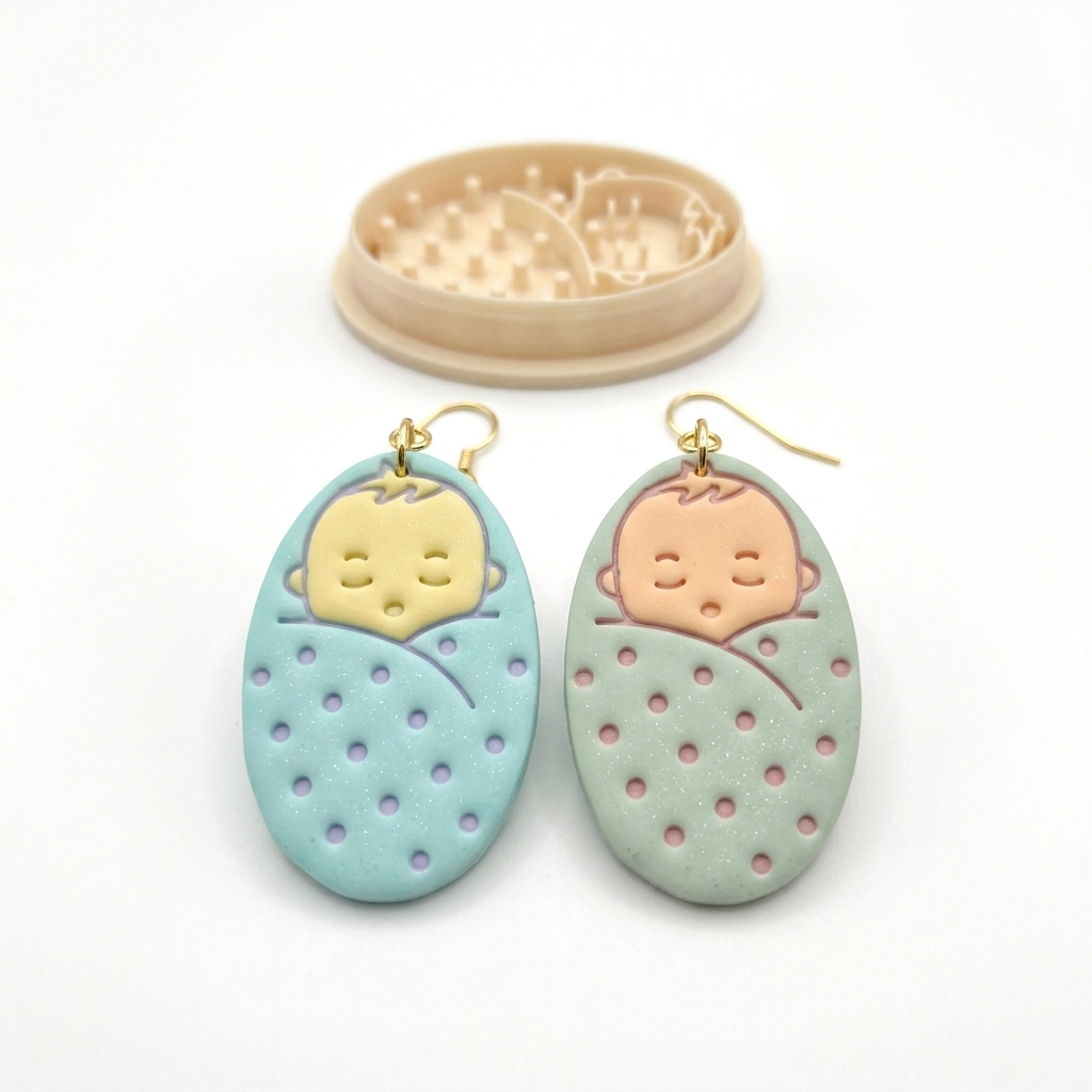 Baby Polymer Clay Cutter | Cute Baby Earring Tool