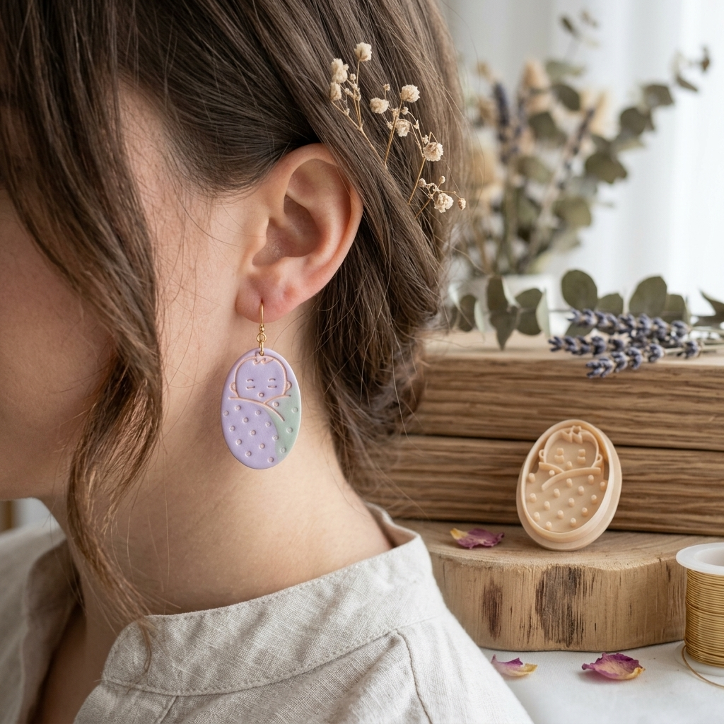 Baby Polymer Clay Cutter | Cute Baby Earring Tool