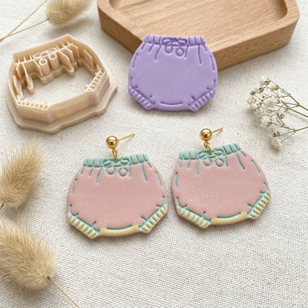 Baby Shower 1 Polymer Clay Cutter | Cute Baby Earring Tool