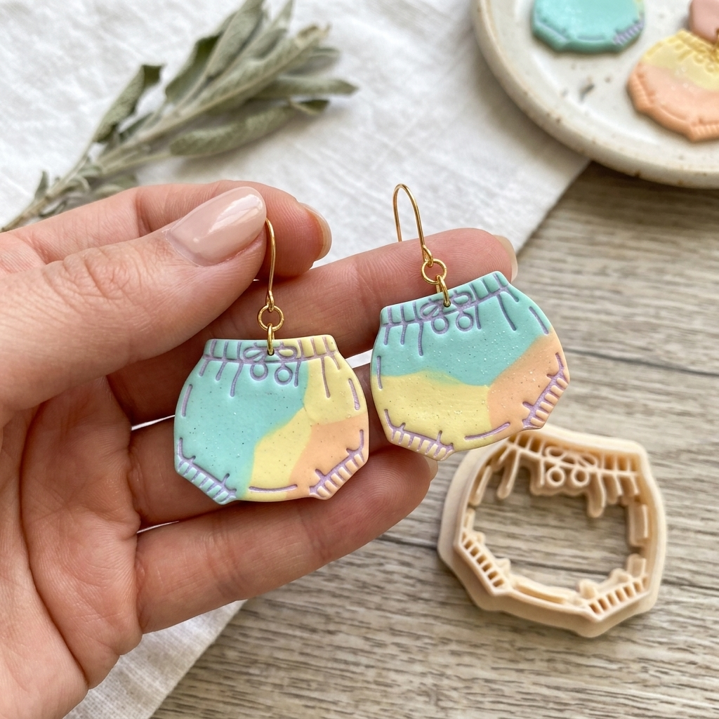 Baby Shower 1 Polymer Clay Cutter | Cute Baby Earring Tool