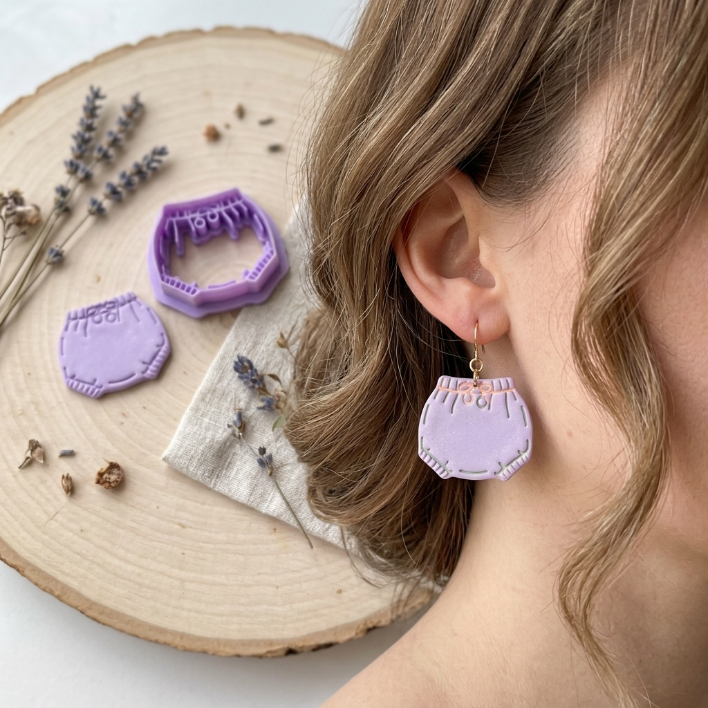 Baby Shower 1 Polymer Clay Cutter | Cute Baby Earring Tool