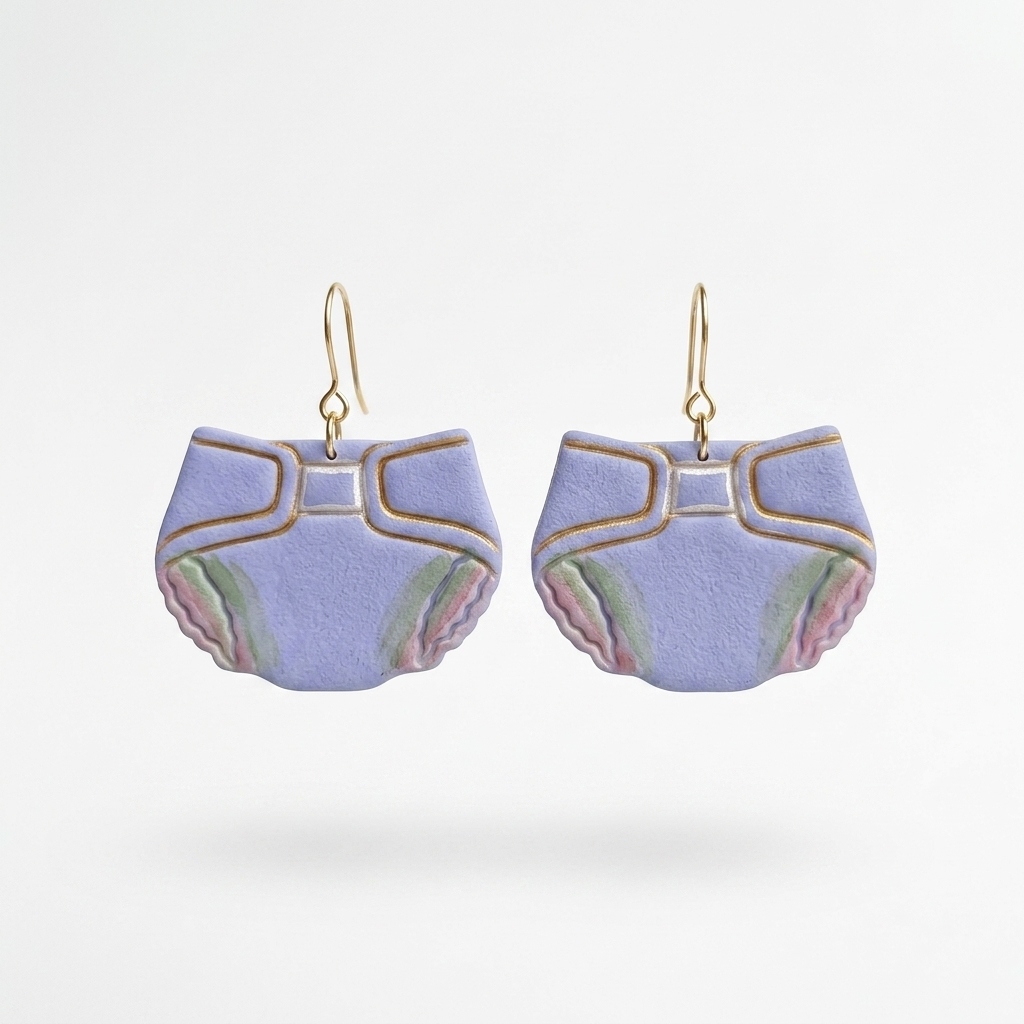 Baby Shower 2 Polymer Clay Cutter | Cute Baby Earring Tool