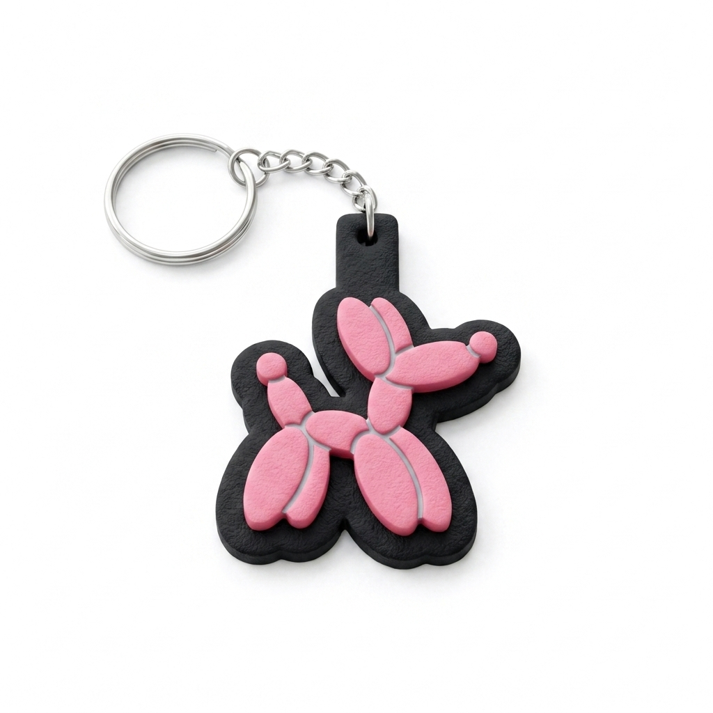 Balloon Dog Keychain Polymer Clay Cutter | Cute Craft Tool