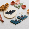 Bat 3 Polymer Clay Cutter | 25–50mm Halloween Earring Cutter | IrisCrafts7