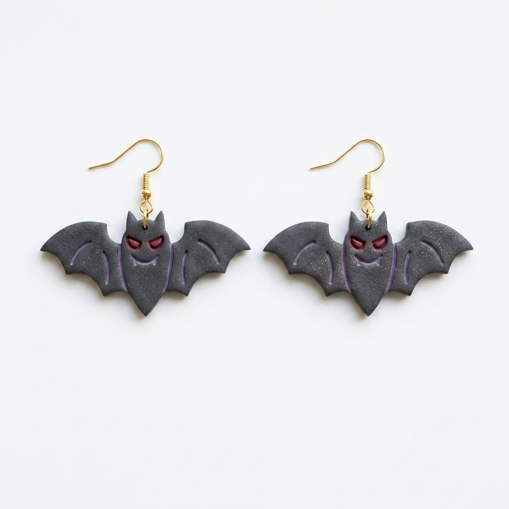 Bat 3 Polymer Clay Cutter | 25–50mm Halloween Earring Cutter | IrisCrafts7