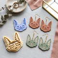 Bat Face 3 Polymer Clay Cutter | Halloween Earring Tool