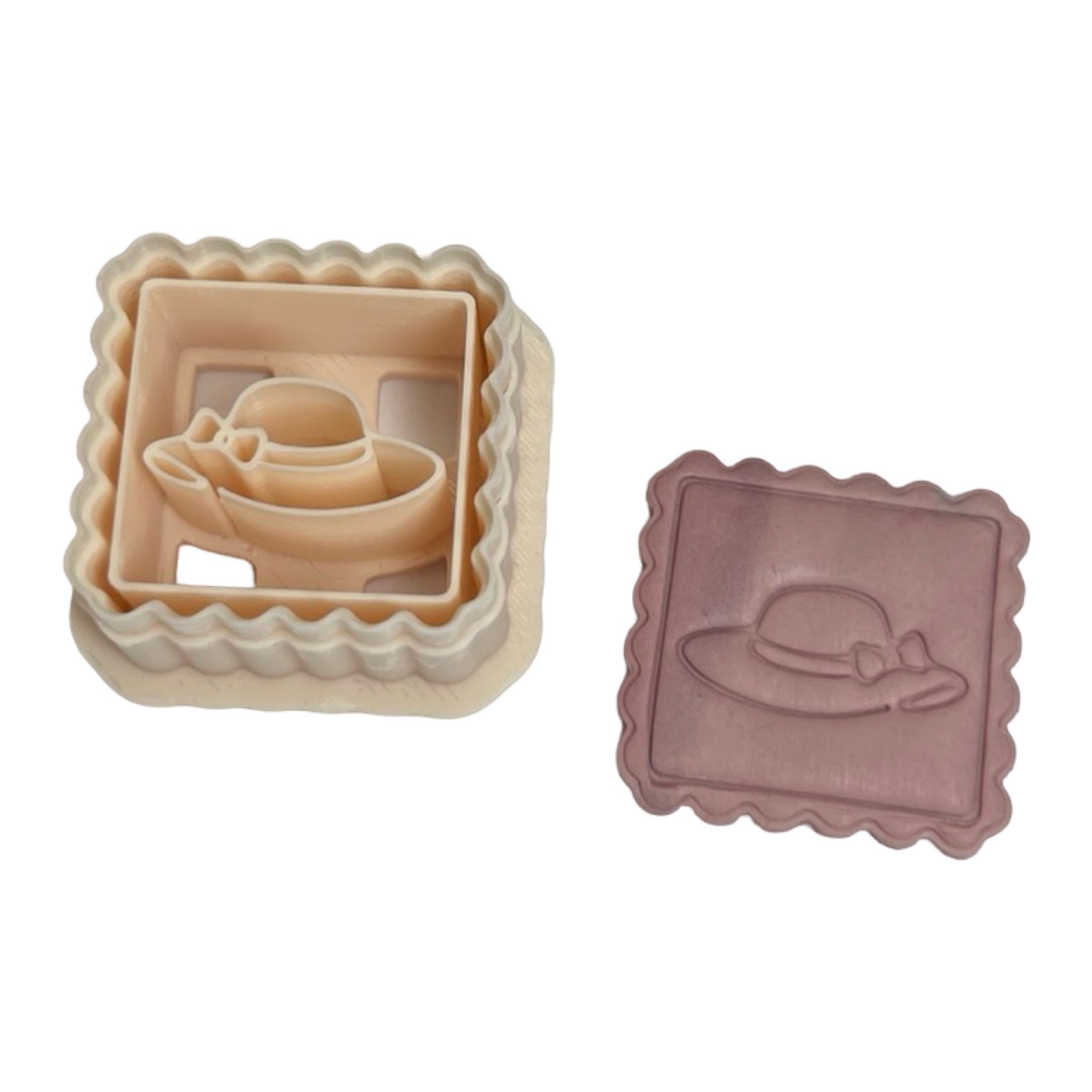 Beach Hat Stamp Polymer Clay Cutter