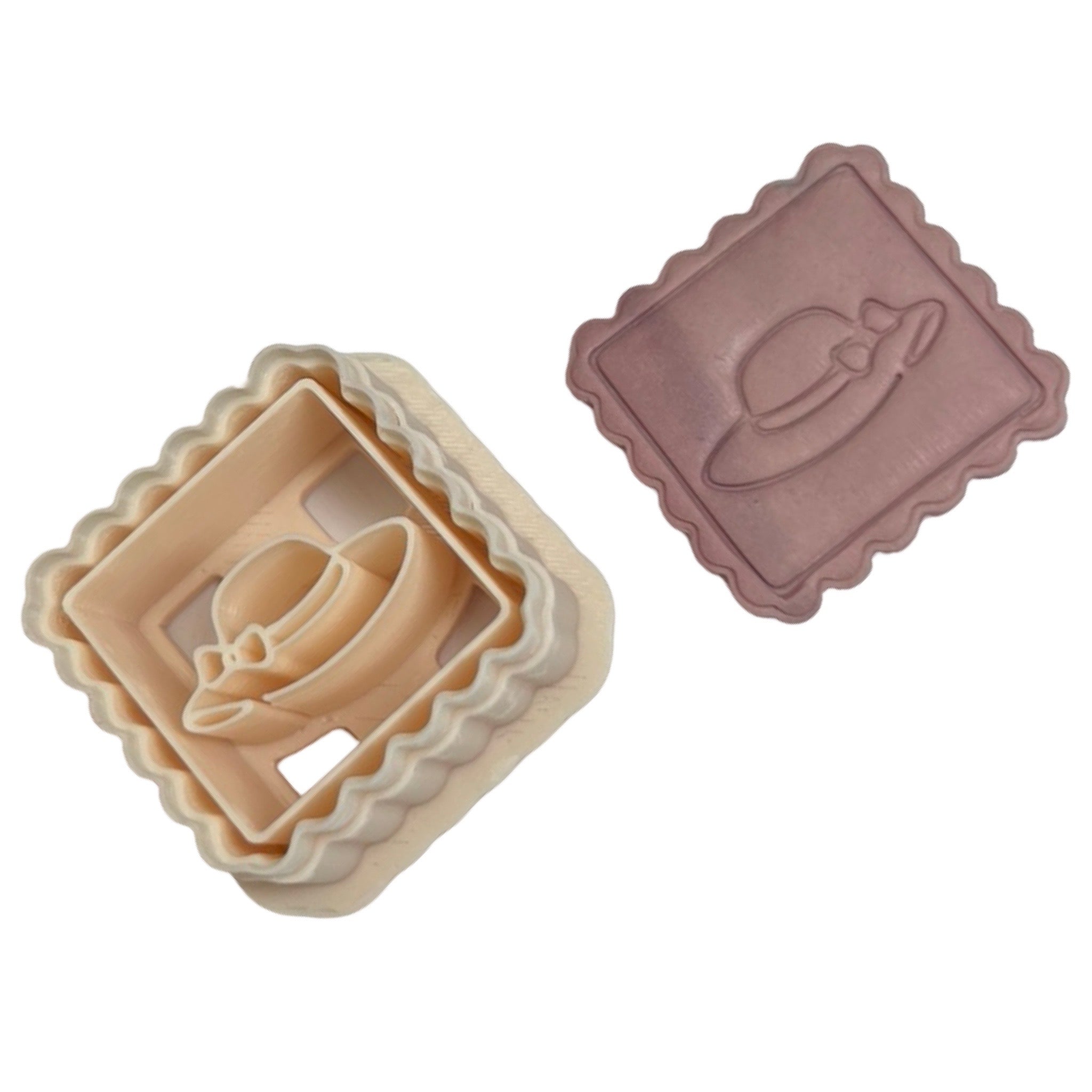 Beach Hat Stamp Polymer Clay Cutter
