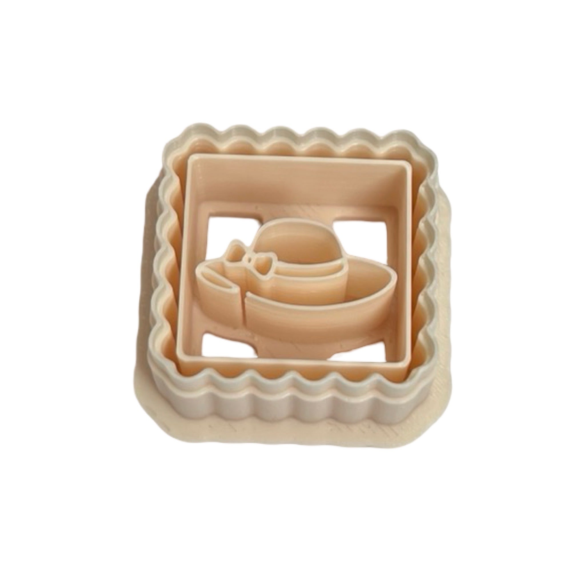 Beach Hat Stamp Polymer Clay Cutter