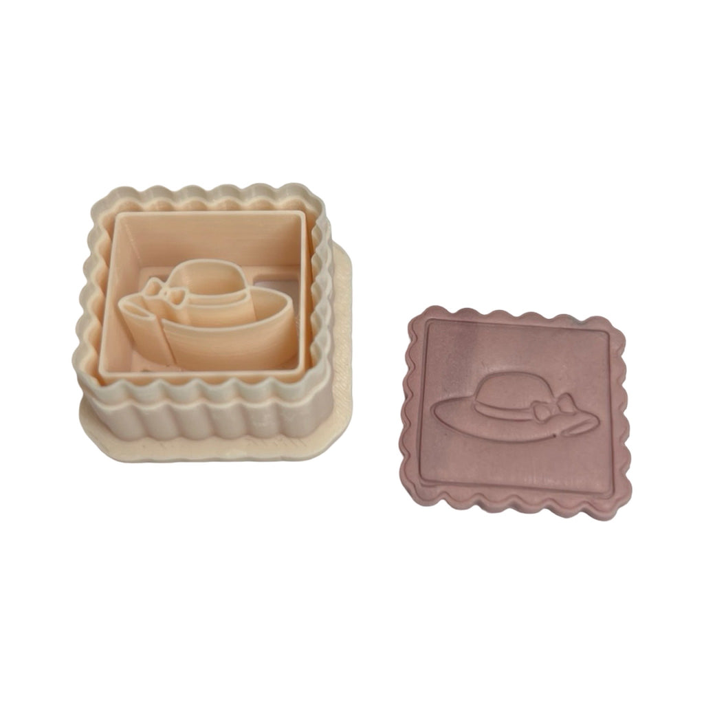 Beach Hat Stamp Polymer Clay Cutter
