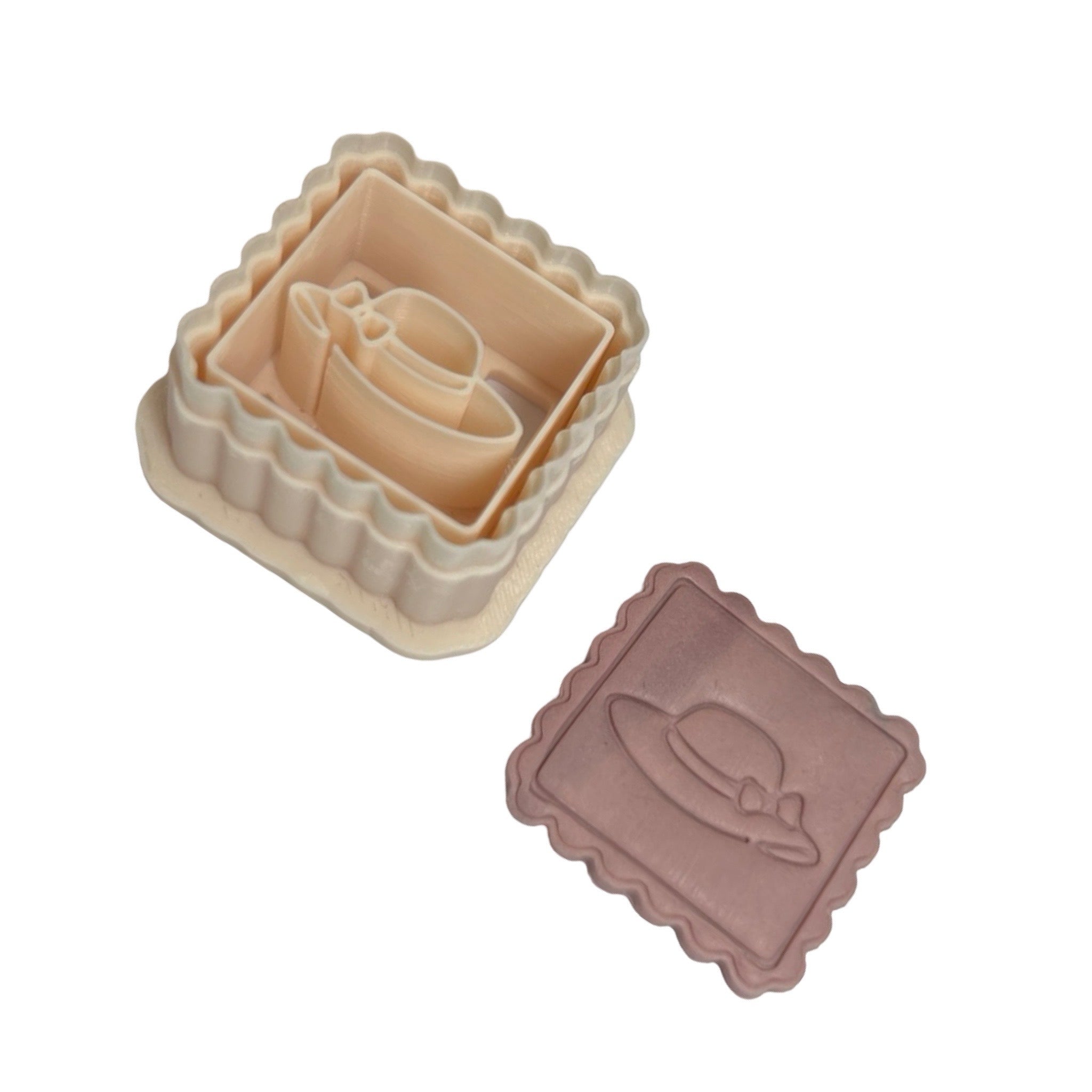 Beach Hat Stamp Polymer Clay Cutter