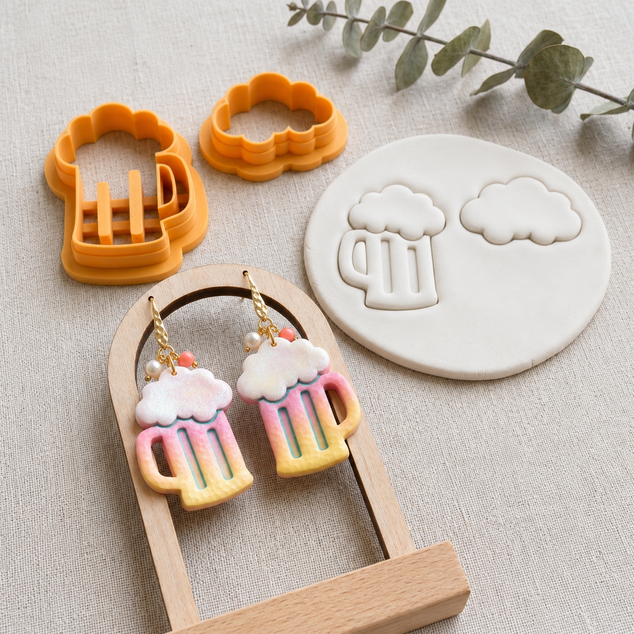 Beer Polymer Clay Cutter | Party Earring Tool
