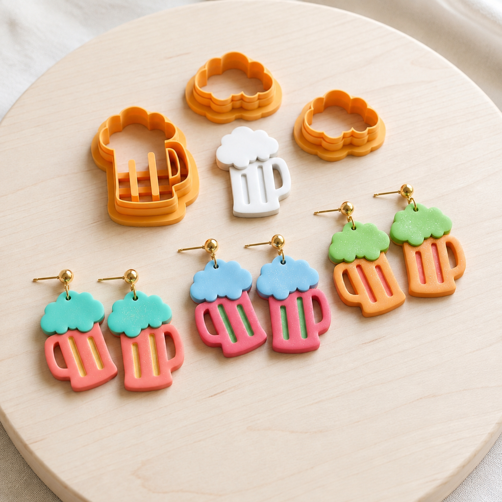 Beer Polymer Clay Cutter | Party Earring Tool
