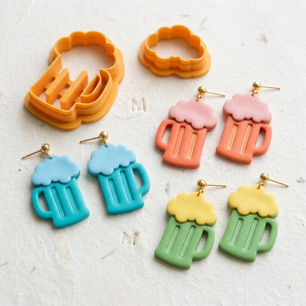 Beer Polymer Clay Cutter | Party Earring Tool