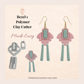 Bezel 1 Polymer Clay Cutter Set 70–80mm | Large Statement Earring Cutter | IrisCrafts7
