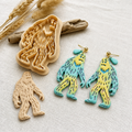 Bigfoot Yeti Polymer Clay Cutter | Cute Quirky Earring Tool