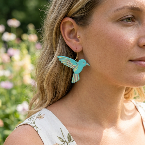 Bird 3 Hummingbird Polymer Clay Cutter | Nature Earring Tool