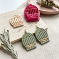 Bird Cage 1 Polymer Clay Cutter | Vintage Earring Tool
