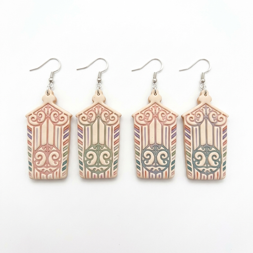 Bird Cage 2 Polymer Clay Cutter | Vintage Earring Tool