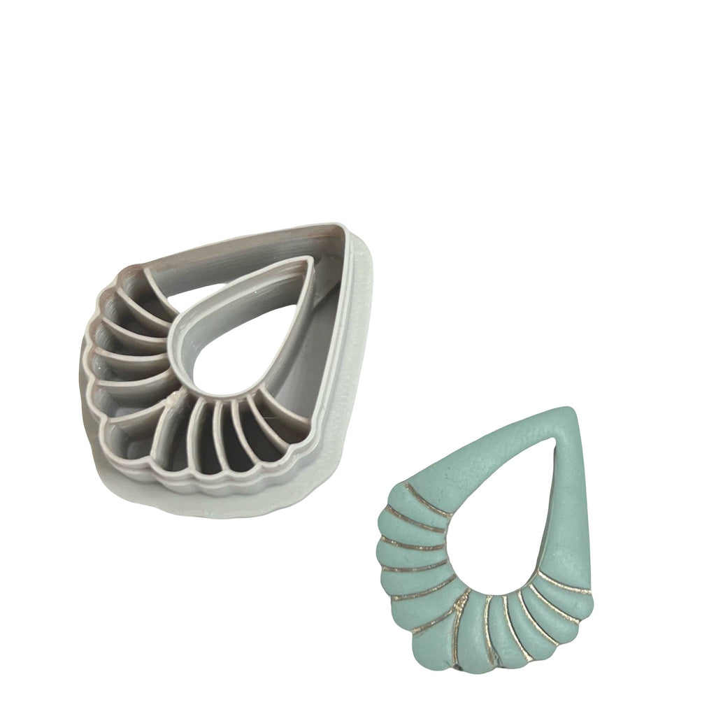 Blooming Tear Polymer Clay Cutter for Floral Earrings Making