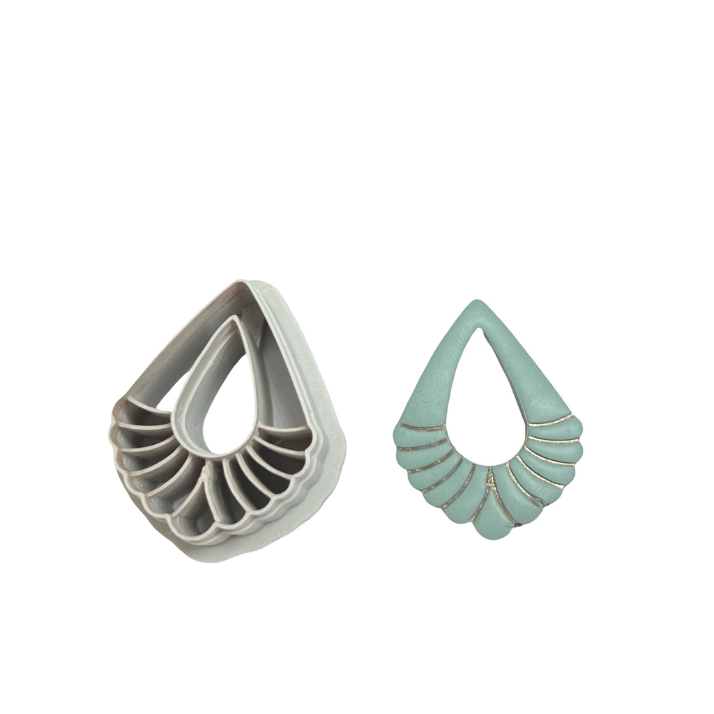 Blooming Tear Polymer Clay Cutter for Floral Earrings Making