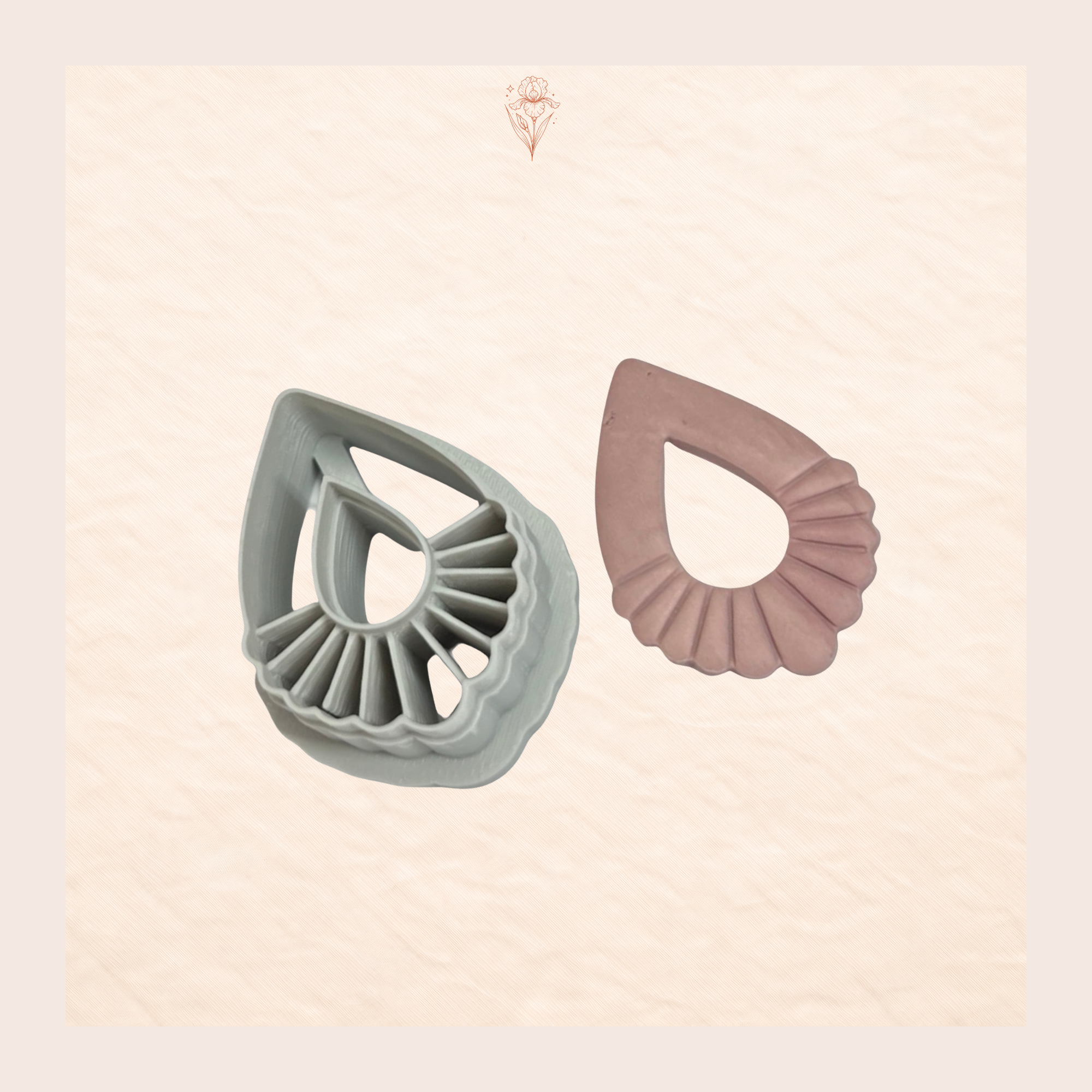 Blooming Tear Polymer Clay Cutter
