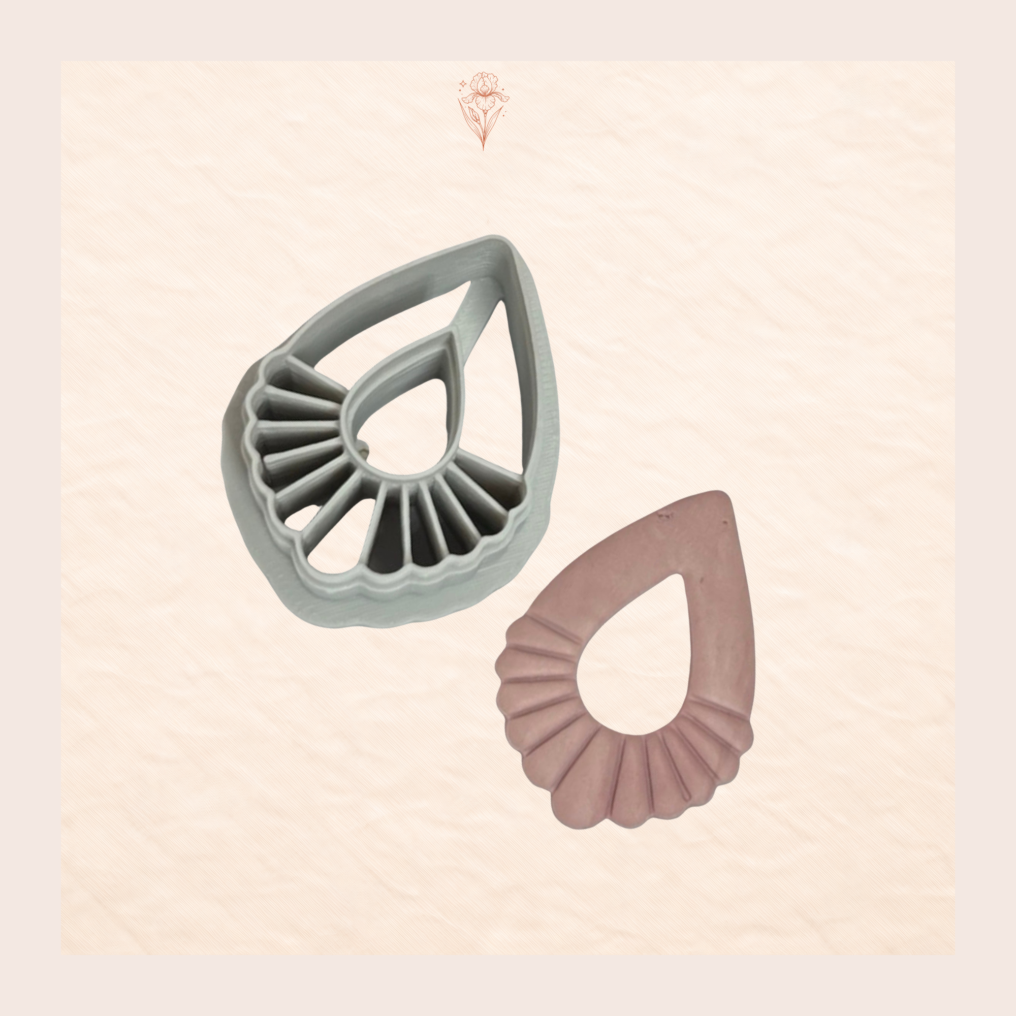 Blooming Tear Polymer Clay Cutter