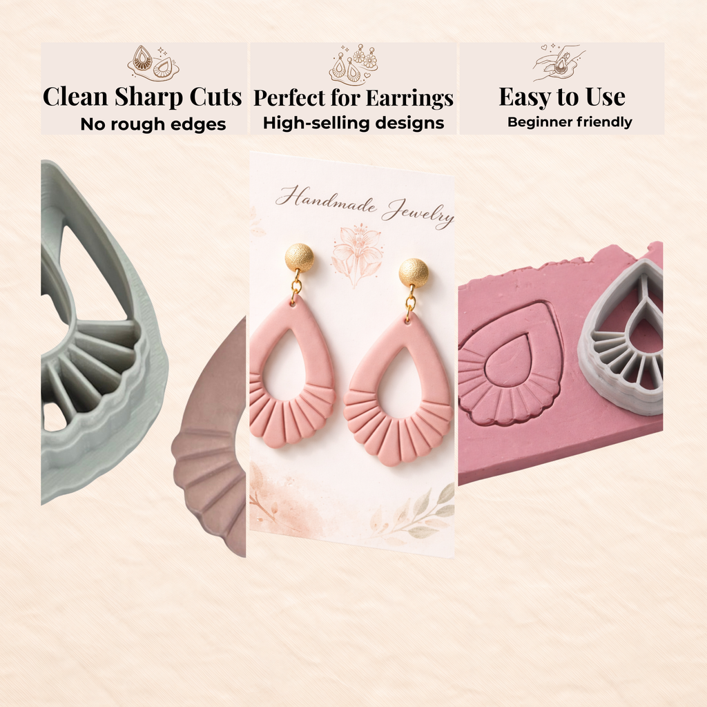 Blooming Tear Polymer Clay Cutter