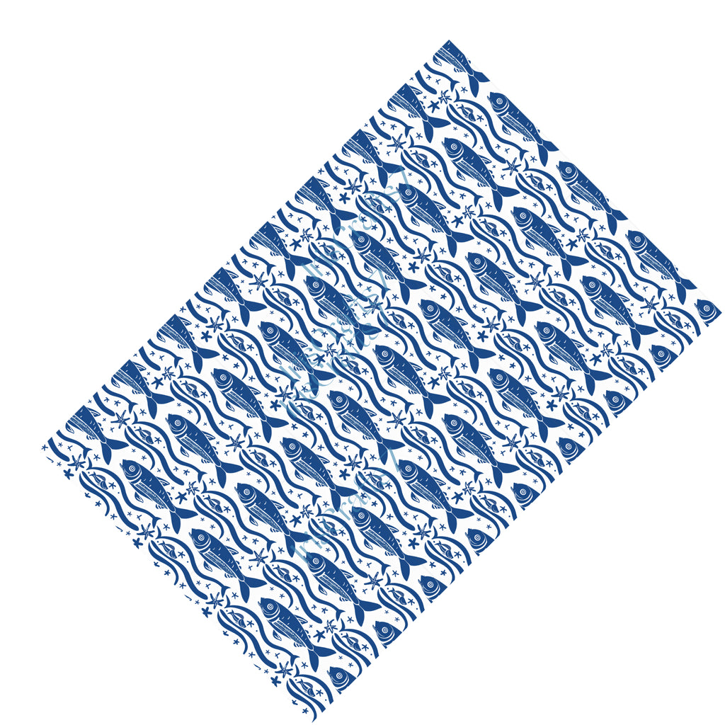 Blue Sardines Water Soluble Transfer Paper for Polymer Clay